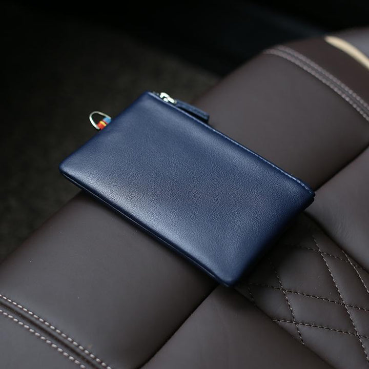 Reißverschluss Leder Kartenhalter Karnz