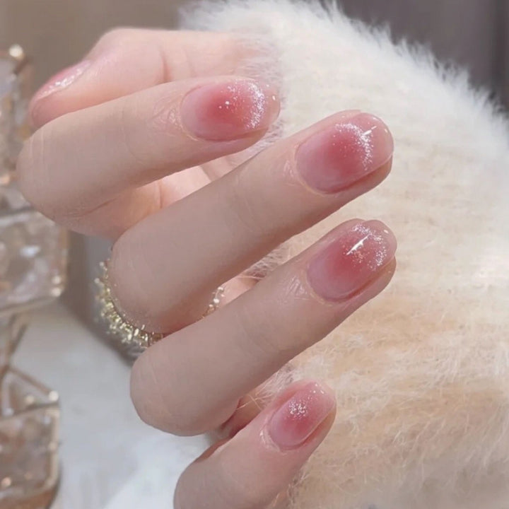 Glitzerndes Ombre Press-On Nagelset