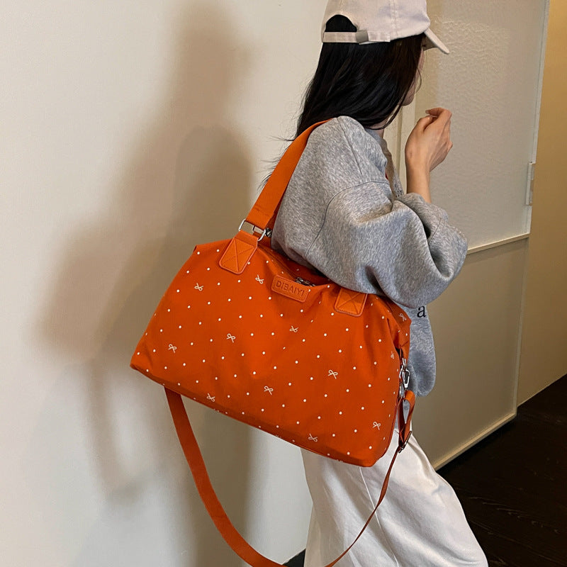 Stilvolle Gepunktete Reise-Duffle-Tasche Karnz