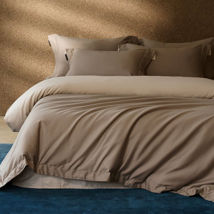 Luxuriös Wendbare Baumwollsatin Bettbezug Set