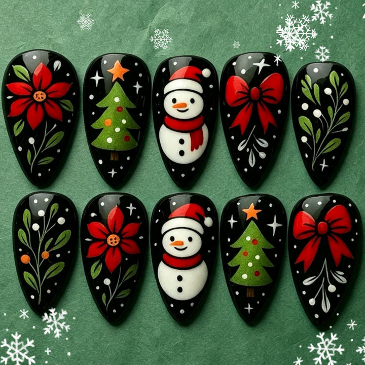 Weihnachtskunstnägel Karnz