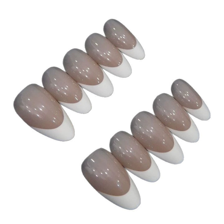 Elegante French Tip Press-On Nägel