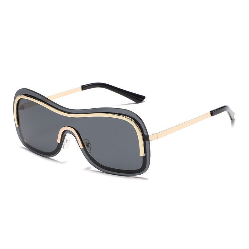 Damen Oversized Fashion Sonnenbrille Karnz