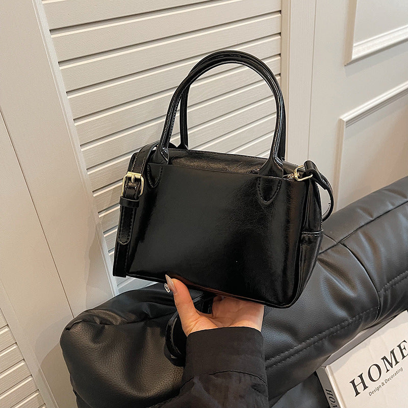Luxuriöse Strukturierte Leder-Handtasche Karnz