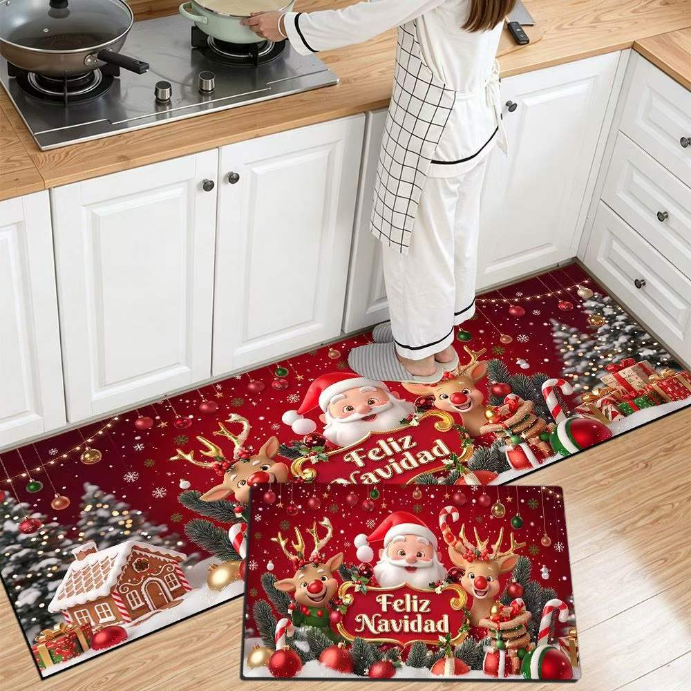 Festliche Weihnachts Küchenmatte Karnz
