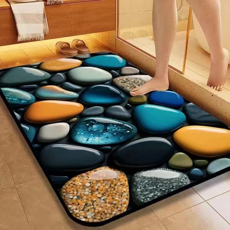 Pebble Design Badematte