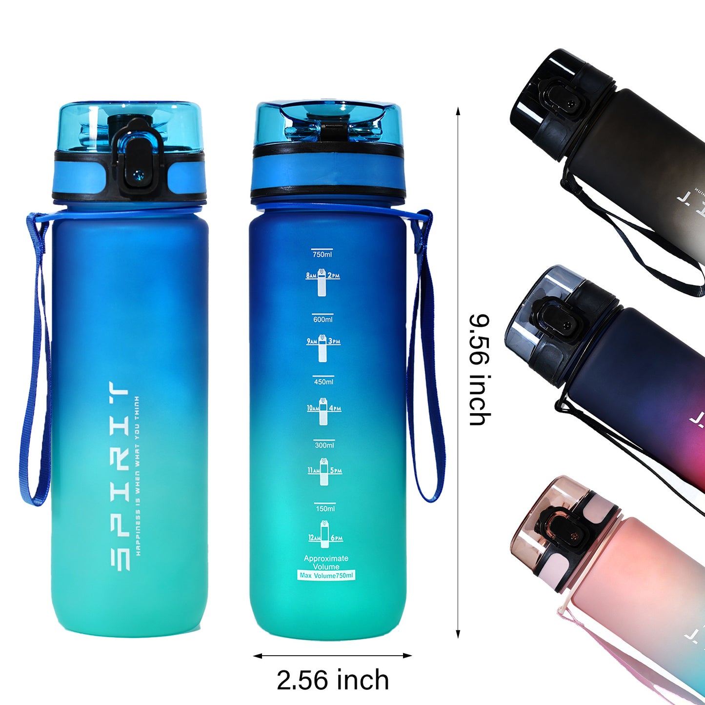 Damen Sportliche Wasserflasche Karnz
