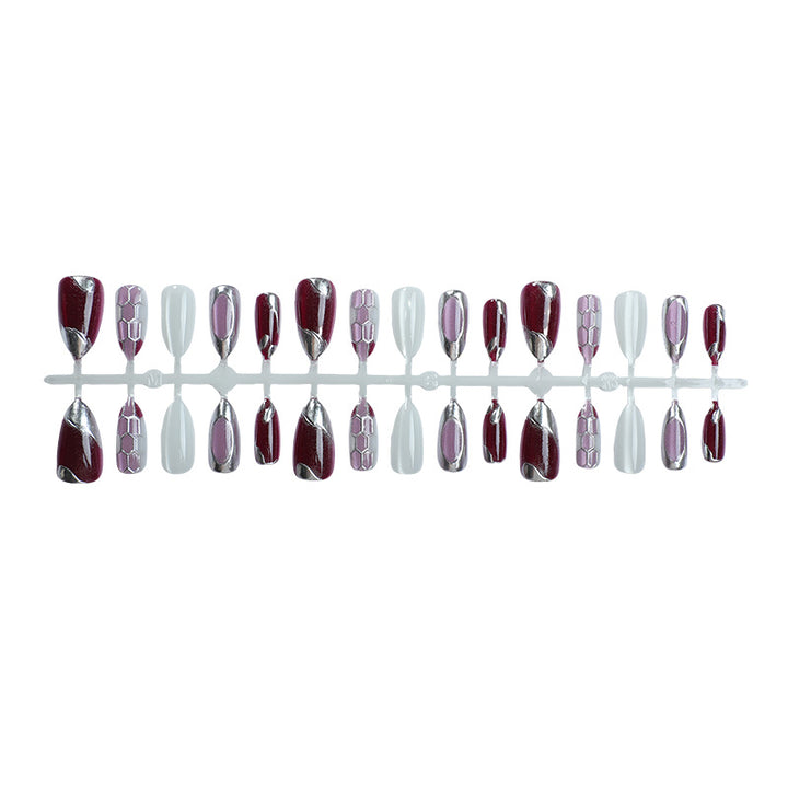 Chic Stilvoller Press-On Nagelkunst