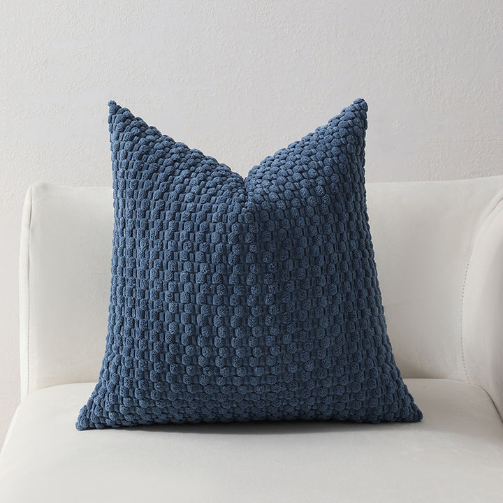 Strukturierter gestrickter Dekorationskissen