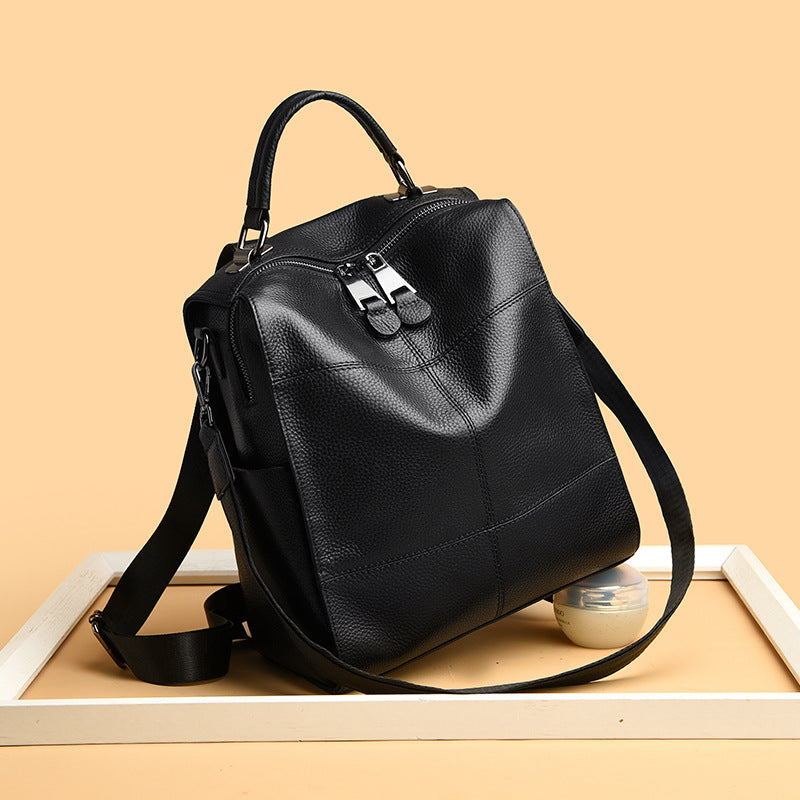 Vielseitiger Multifunktionaler Leder Rucksack Karnz
