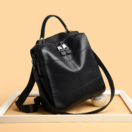 Vielseitiger Multifunktionaler Leder Rucksack Karnz