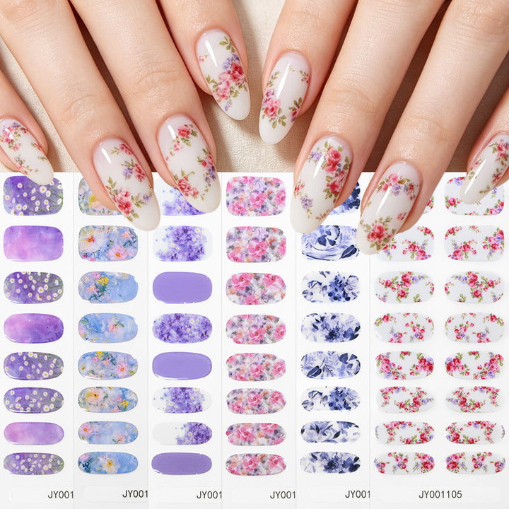 Blumendesign-Nagelwraps