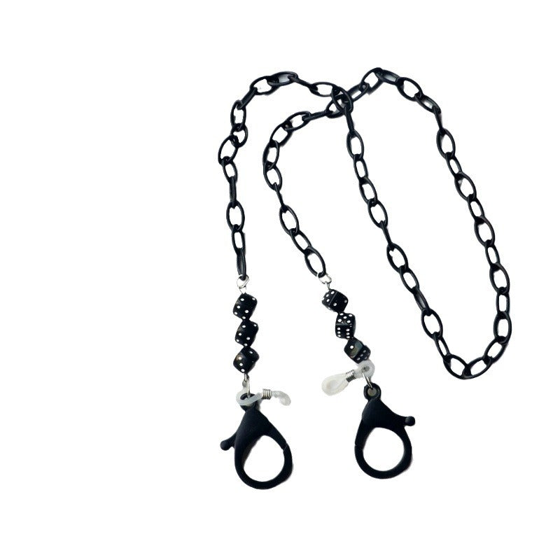 Modische Brillenhalter-Kette Aus Kunststoff mit Bunten Perlen Karnz