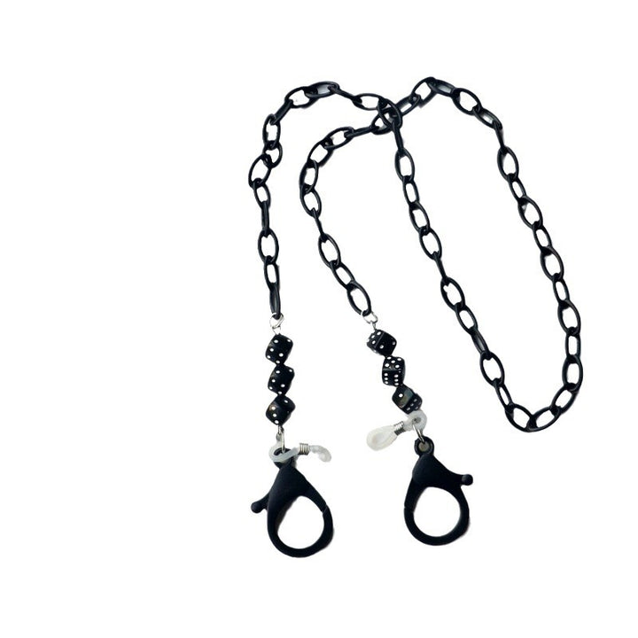 Modische Brillenhalter-Kette Aus Kunststoff mit Bunten Perlen Karnz