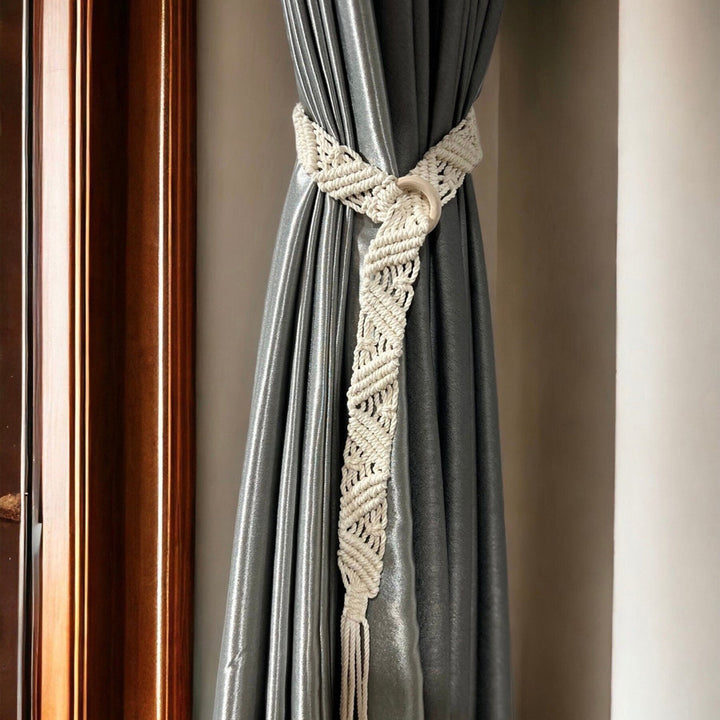 Macrame Vorhangbinder Karnz