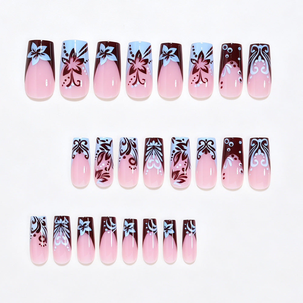 Künstlerische Lange Nagelwraps Karnz