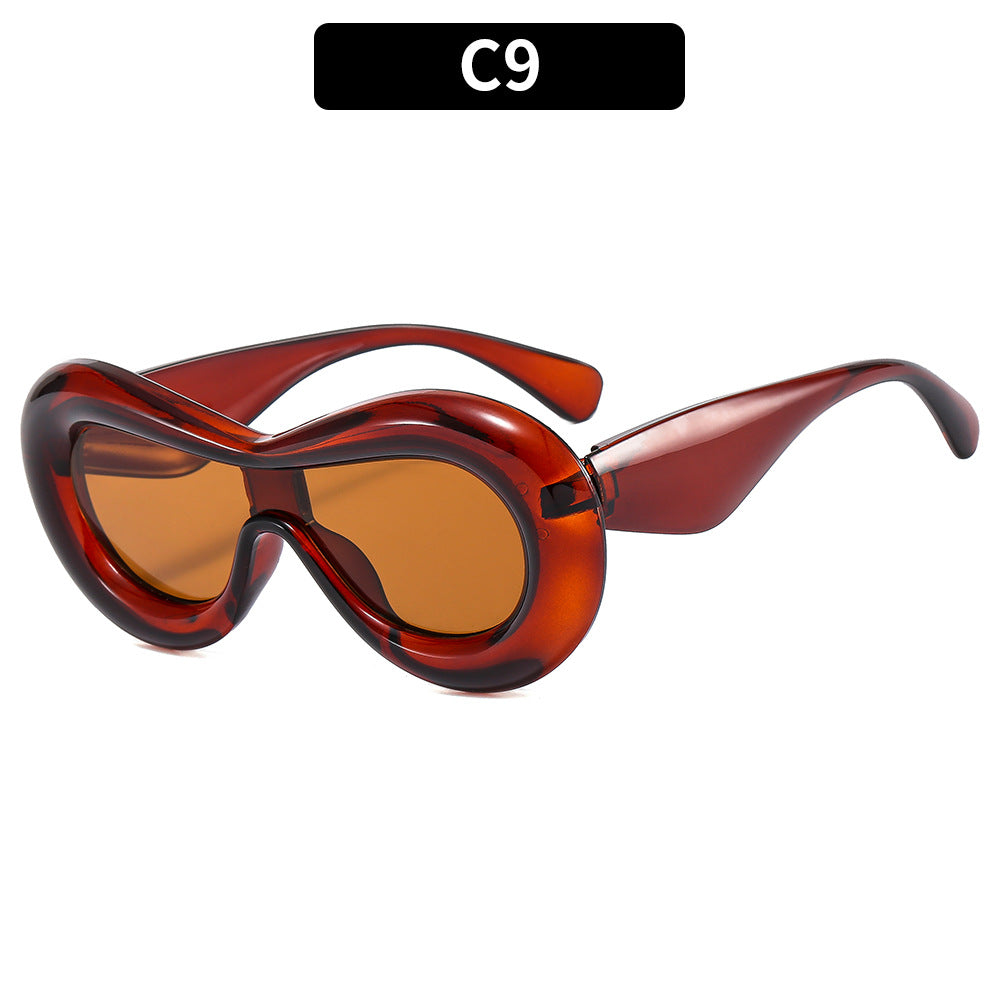 Übergroße Retro-inspirierte Mode-Sonnenbrille