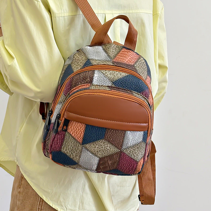 Geometrisches Muster Mini Rucksack Karnz