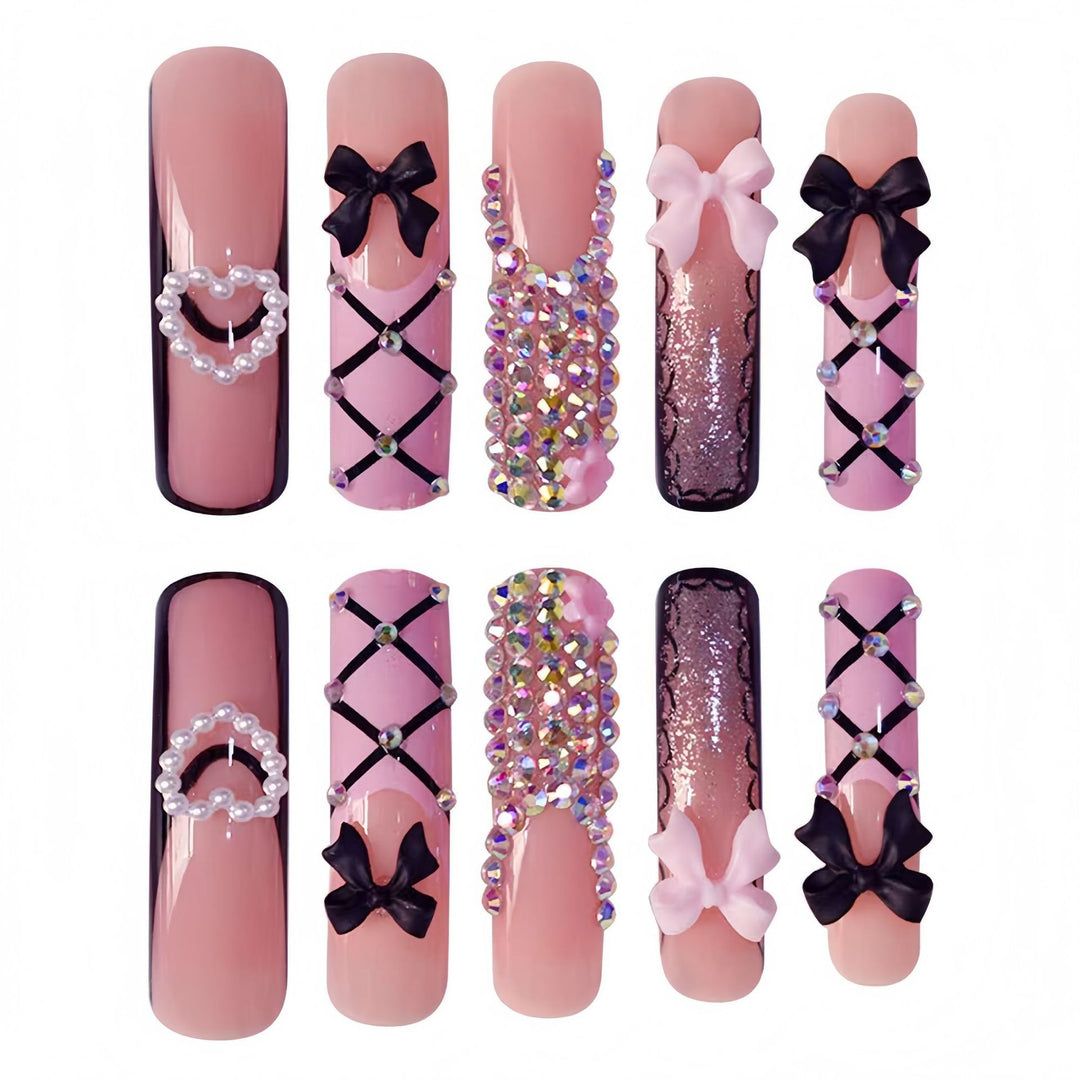 Glamouröse Statement Nagelkunst Extensions Karnz