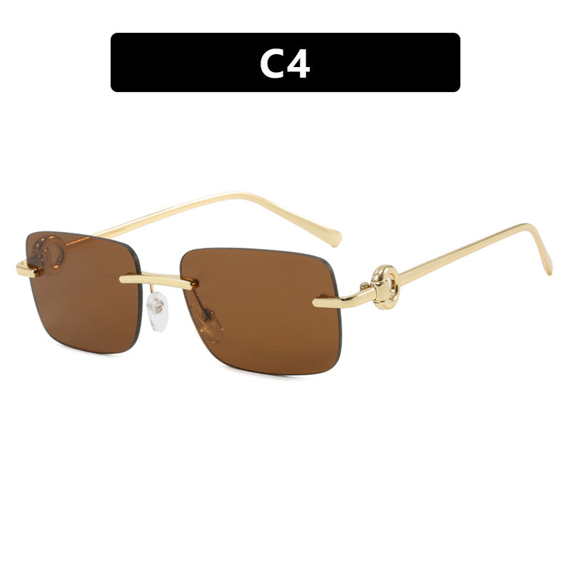 Damen modische geometrische Brille Karnz