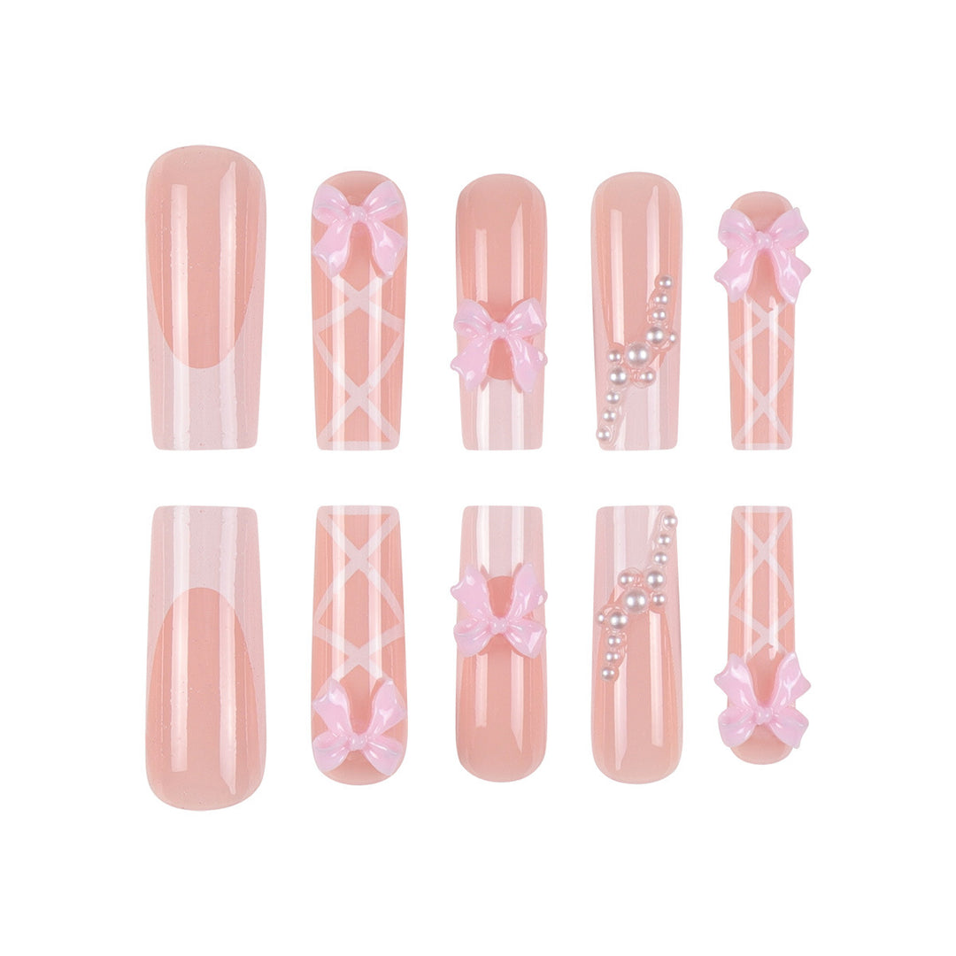 Dekorative Press-On Nagelstile Karnz