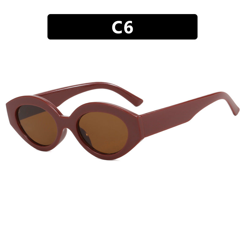 Damen kreative Sonnenbrille im eleganten Retro-Stil Karnz