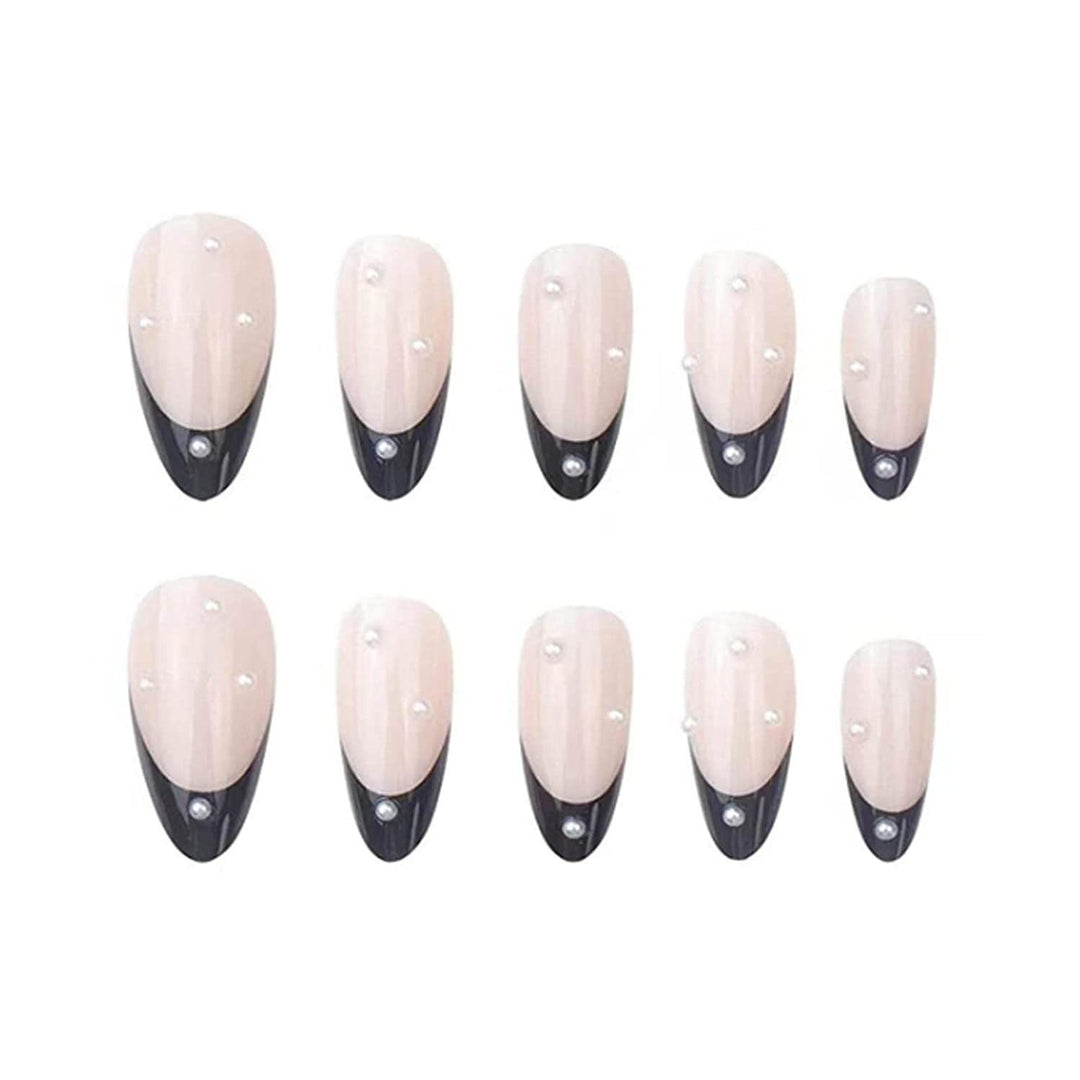 Kunstnagelset mit elegantem Spitzendesign und strahlendem Glanz Karnz