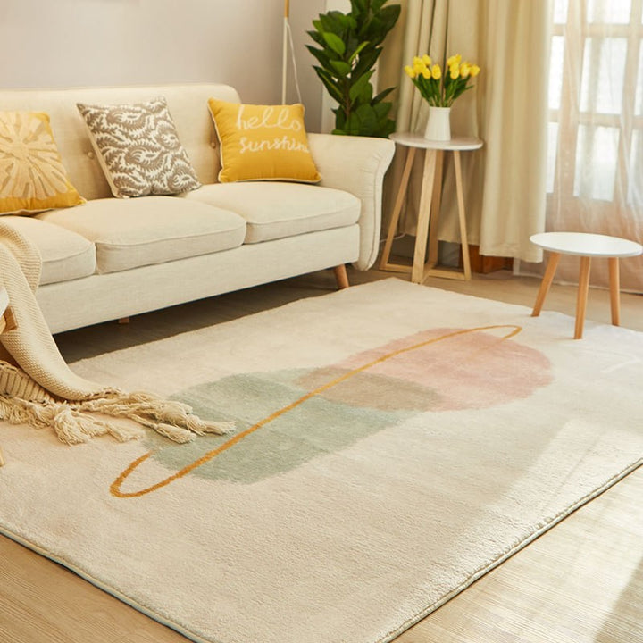 Abstraktes Design Boden Teppich Karnz
