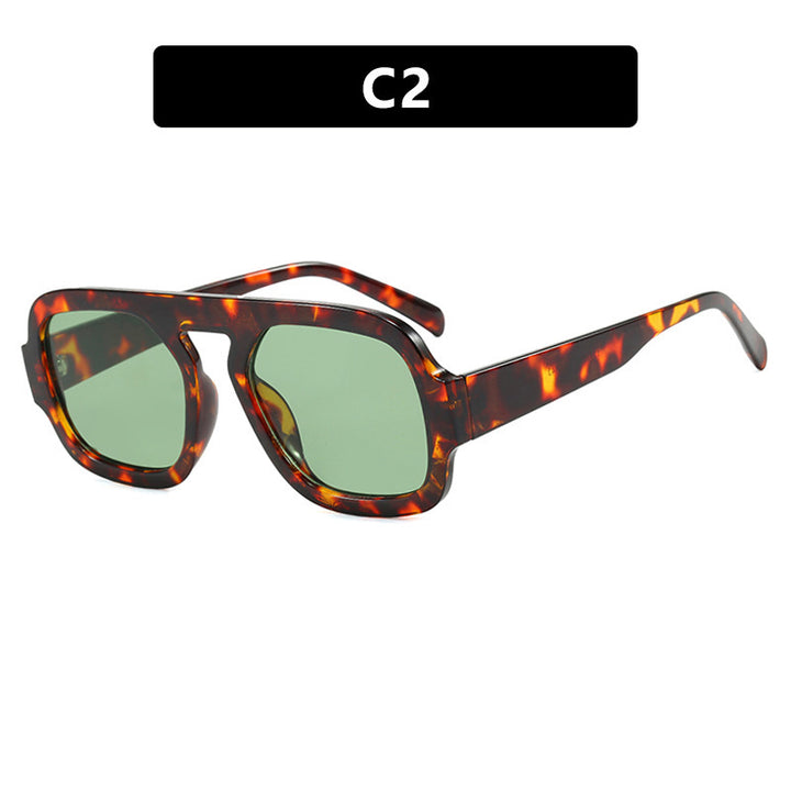 Damen moderne oversized Sonnenbrille im kantigen Design Karnz