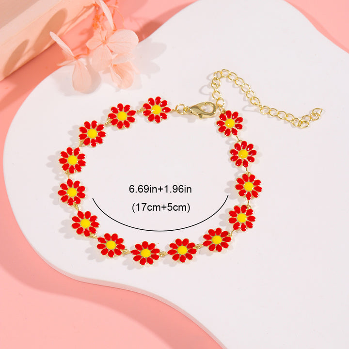Floral Charm Bracelet Karnz