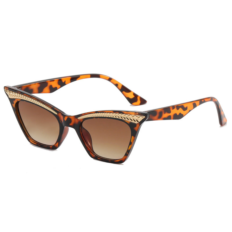Damen Cat-Eye Sonnenbrille mit luxuriösem Detail Karnz