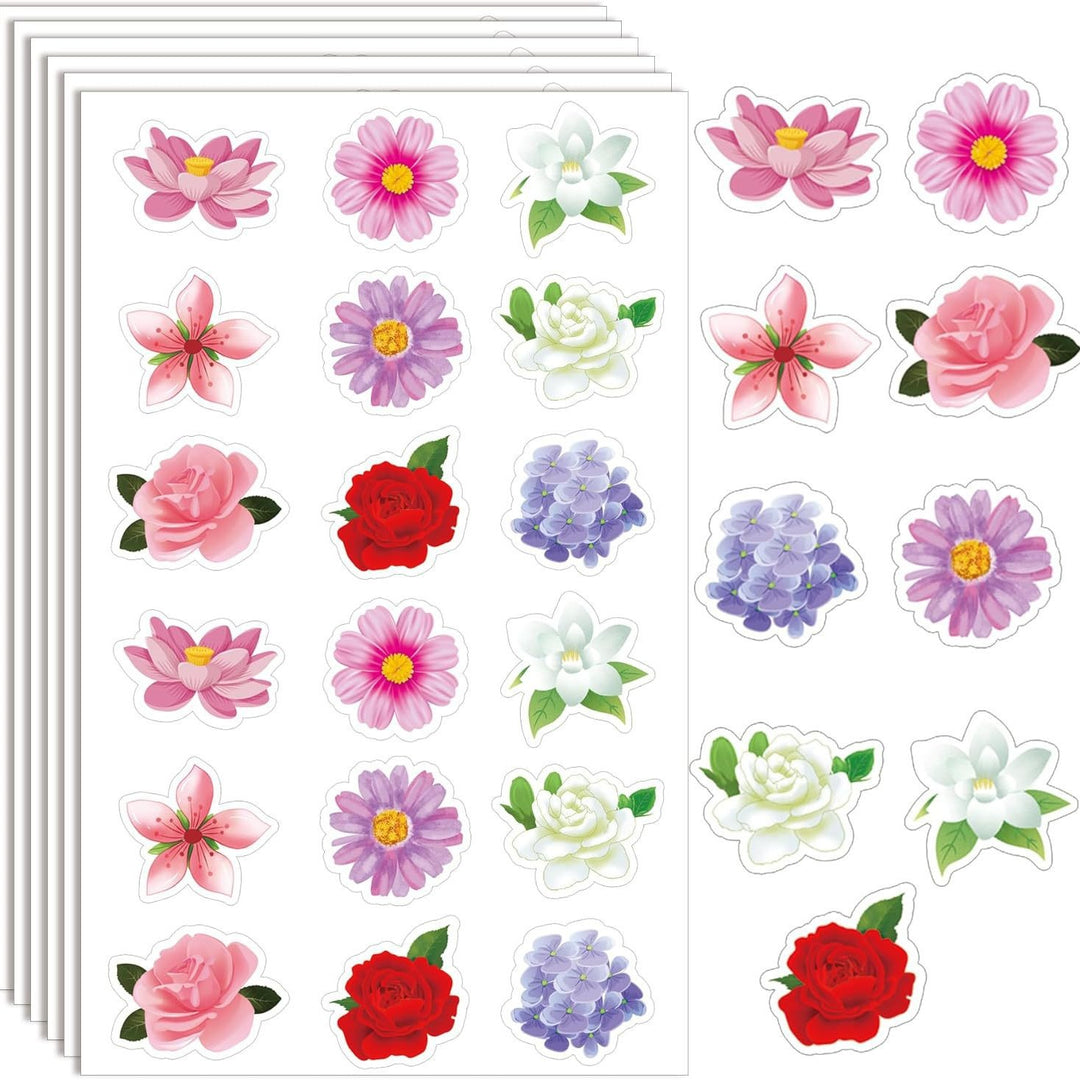 Blumen-Themen Aufkleber Set Karnz