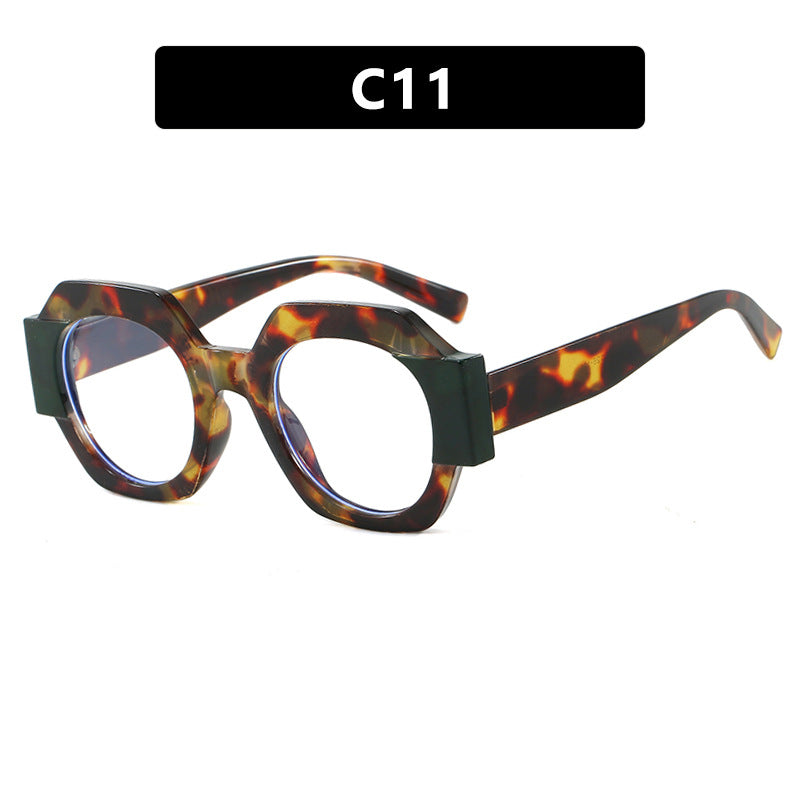 Damen trendige Sonnenbrille im hexagonalen Design Karnz