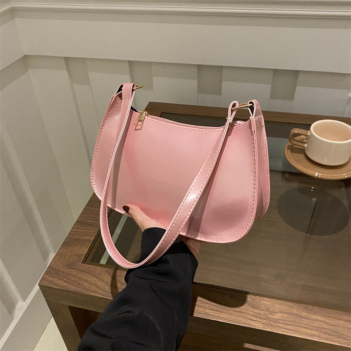 Chic Lackleder Schultertasche Karnz
