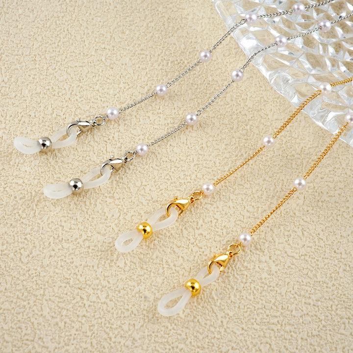 Eleganter mit Perlen verzierter Brillenhalter Karnz