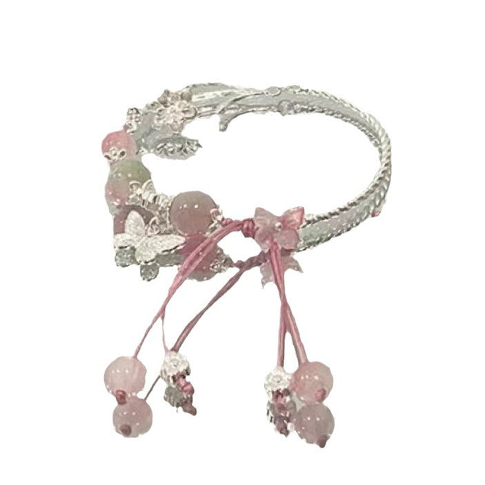Florale Charm Wickelarmband Karnz