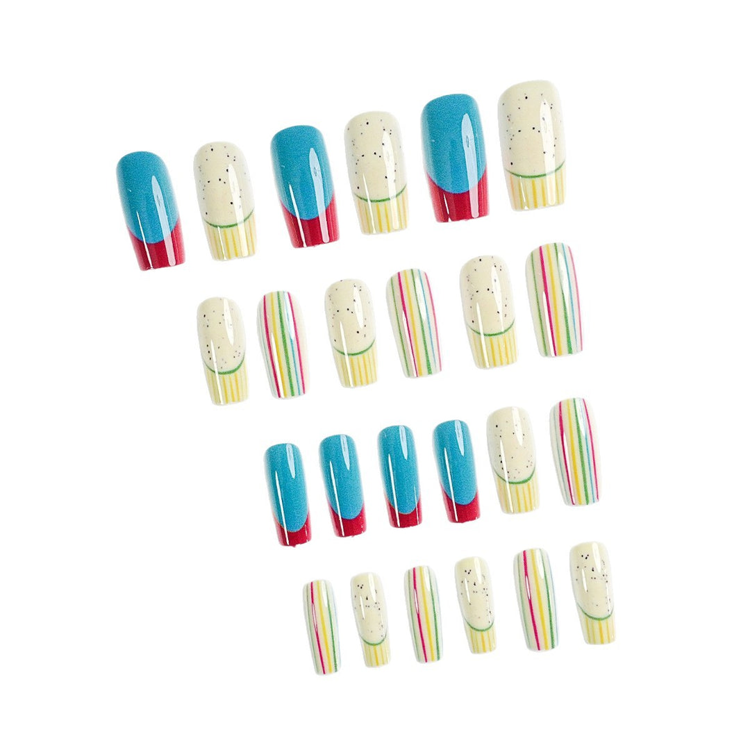 Buntes Nagelkunstset