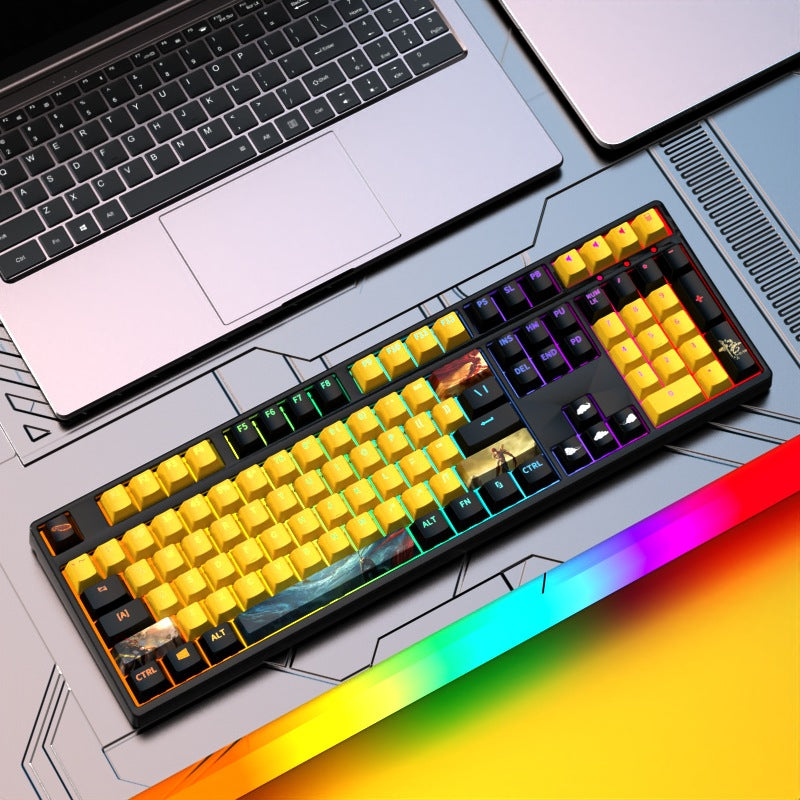 Custom Gaming-Tastatur mit RGB-Hintergrundbeleuchtung Karnz