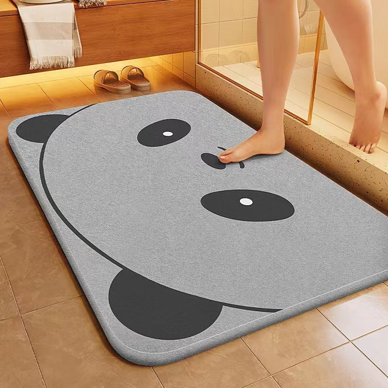 Panda-Themen-Plüsch-Badmatte
