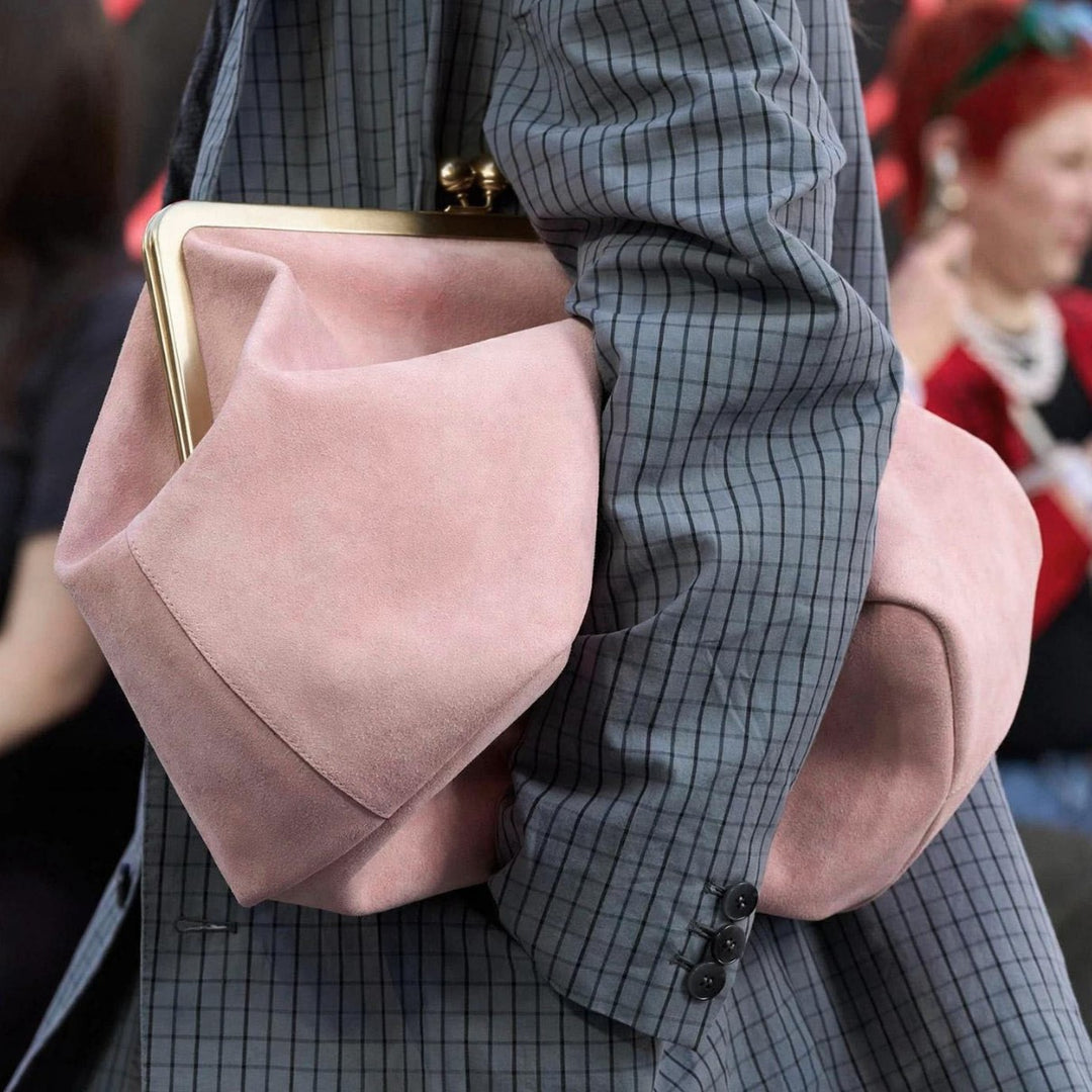 Elegante Wildleder-Handtasche