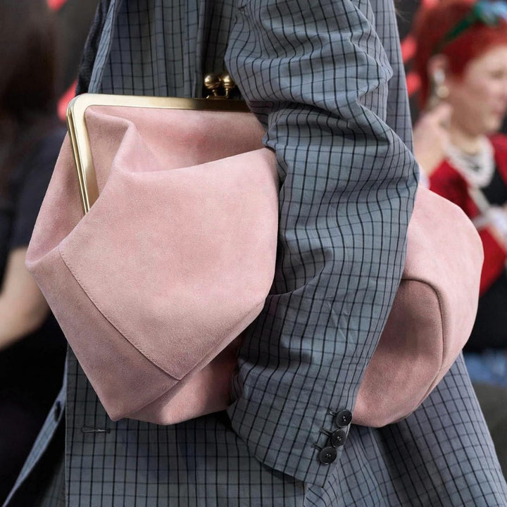 Elegante Wildleder-Handtasche