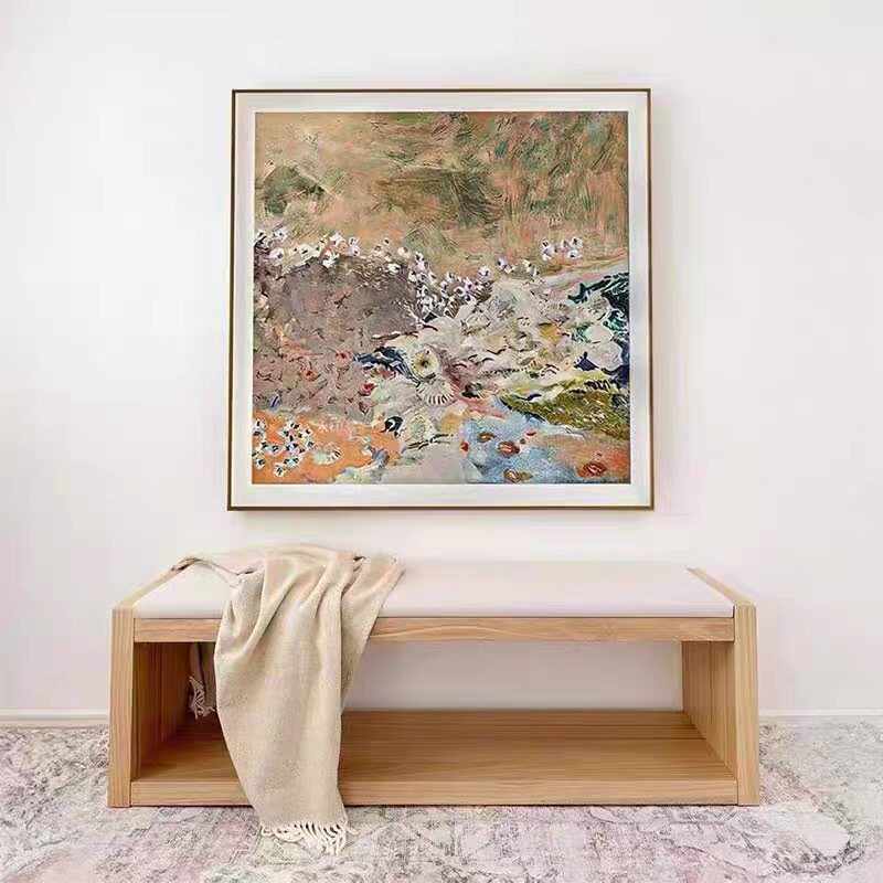 Gerahmtes florales Kunstwerk