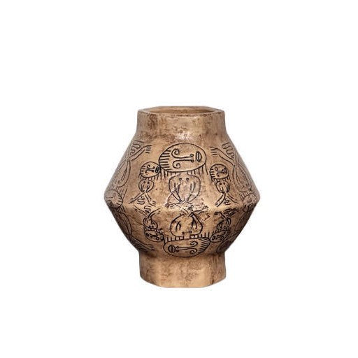 Dekorative Gravierte Keramikvase