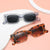 Damen trendige quadratische Sonnenbrille im Vintage-Stil Karnz