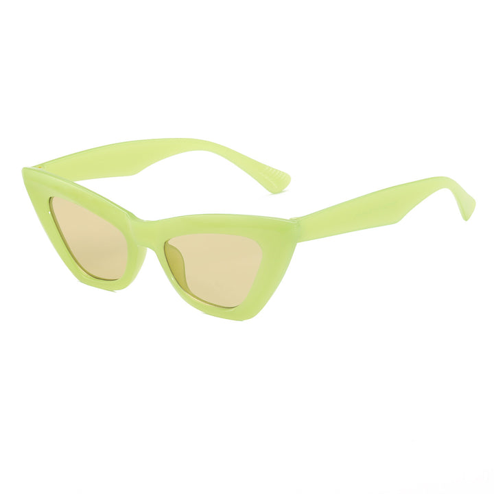 Damen Cat-Eye Sonnenbrille mit trendigem Animal-Print Karnz