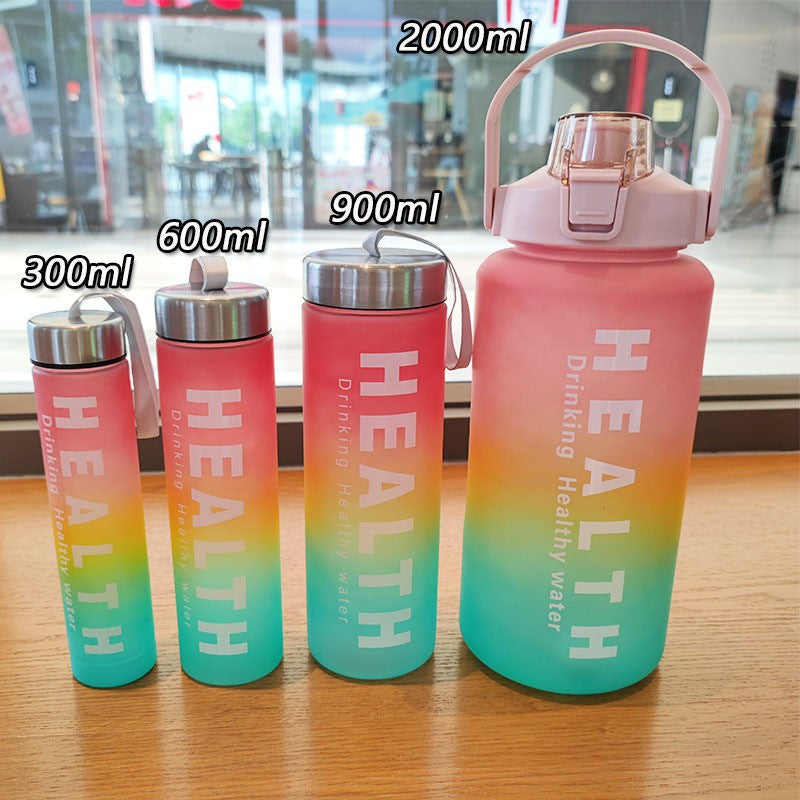 Damen Motivations-Trinkflasche mit Zeitskala und ergonomischem Design Karnz