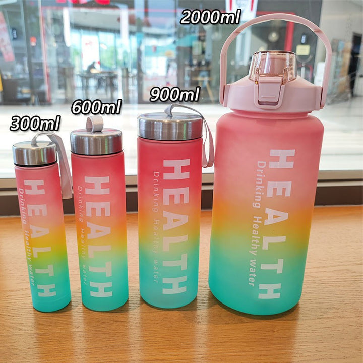 Damen Motivations-Trinkflasche mit Zeitskala und ergonomischem Design Karnz