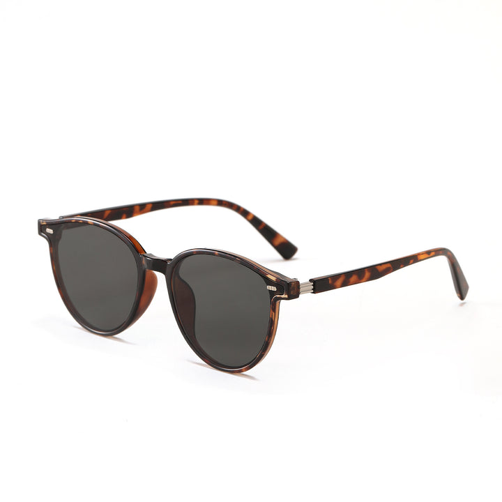 Damen stilvolle Sonnenbrille mit elegantem transparentem Rahmen Karnz