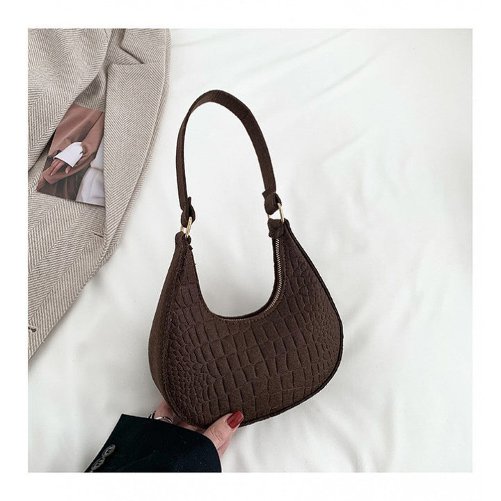 WoCrocodile-Textur Handheld Hobo Tasche Karnz