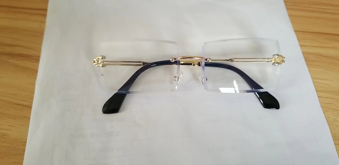 Moderne geometrische Rahmen-Sonnenbrille Karnz